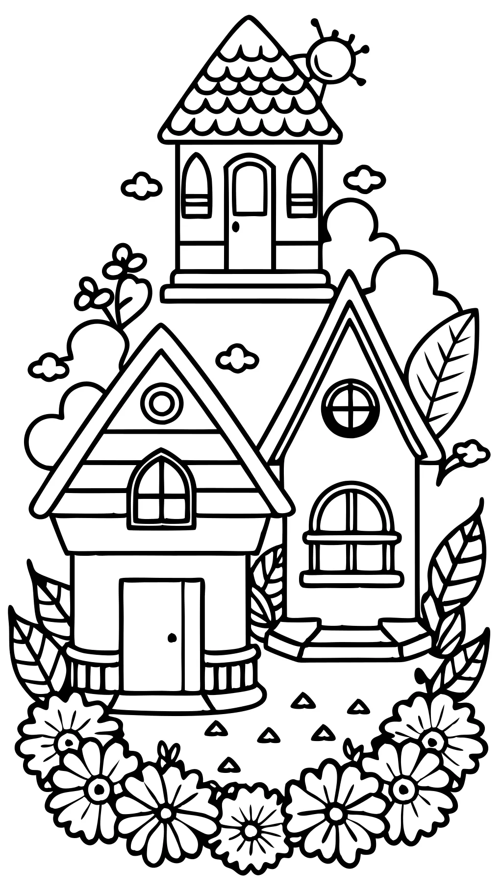 coloring pages house